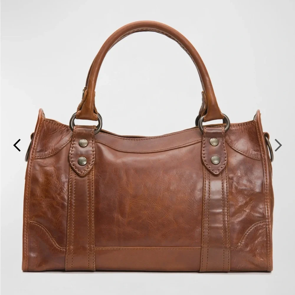 Frye Brown Leather Satchel - Picture 2 of 5